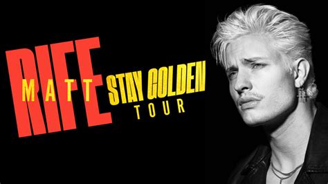 Matt Rife Announces 2025 ‘Stay Golden Tour’ Across。